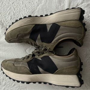New Balance Olive and Black Sneakers